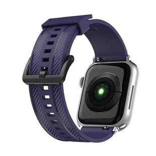 Carbon Fiber Texture Watch Band For Apple Watch Ultra 49mm / Series 8&7 45mm / SE 2&6&SE&5&4 44mm / 3&2&1 42mm(Blue)