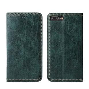For iPhone 7 / 8 Retro Tree Bark Texture PU Magnetic Horizontal Flip Leather Case with Holder & Card Slots & Wallet(Green)