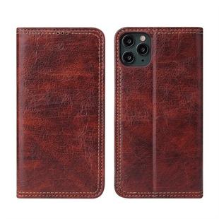 For iPhone 11 Pro Retro Tree Bark Texture PU Magnetic Horizontal Flip Leather Case with Holder & Card Slots & Wallet(Brown)