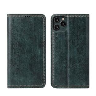 For iPhone 11 Pro Retro Tree Bark Texture PU Magnetic Horizontal Flip Leather Case with Holder & Card Slots & Wallet(Green)