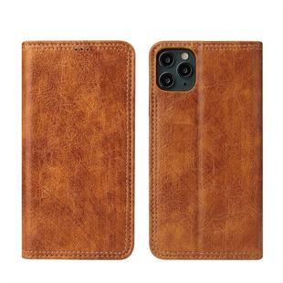 For iPhone 11 Retro Tree Bark Texture PU Magnetic Horizontal Flip Leather Case with Holder & Card Slots & Wallet(Khaki)