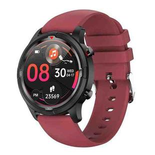 TW26 1.28 inch IPS Touch Screen IP67 Waterproof Smart Watch, Support Sleep Monitoring / Heart Rate Monitoring / Dual Mode Call / Blood Oxygen Monitoring, Style: Silicone Strap(Red)