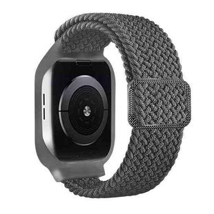 TPU Frame Buckle Braid Integrated Watch Band For Apple Watch Series 6 & SE & 5 & 4 44mm / 3 & 2 & 1 42mm(Grey)