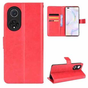 For Huawei nova 9 Pro / Honor 50 Pro Crazy Horse Texture Horizontal Flip Phone Leather Case with Holder & Card Slots & Lanyard(Red)
