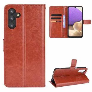 For Samsung Galaxy A13 5G Crazy Horse Texture Horizontal Flip Phone Leather Case with Holder & Card Slots & Lanyard(Brown)