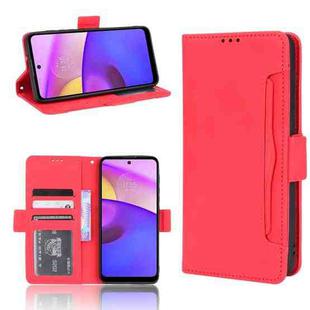 For Motorola Moto E40/E30/E20 Skin Feel Calf Pattern Horizontal Flip Leather Phone Case with Holder & Card Slots & Photo Frame(Red)