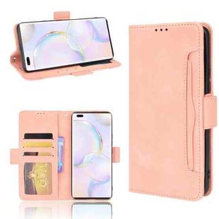 For Honor 50 Pro / Huawei nova 9 Pro Skin Feel Calf Pattern Horizontal Flip Leather Phone Case with Holder & Card Slots & Photo Frame(Pink)