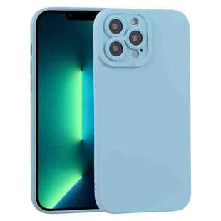For iPhone 13 Pro Max TPU Oil-sprayed Soft Phone Case (Light Blue)