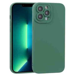 For iPhone 13 Pro Max TPU Oil-sprayed Soft Phone Case (Dark Green)