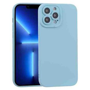 For iPhone 13 Pro TPU Oil-sprayed Soft Phone Case (Light Blue)