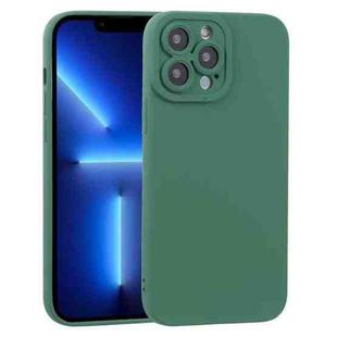 For iPhone 13 Pro TPU Oil-sprayed Soft Phone Case (Dark Green)