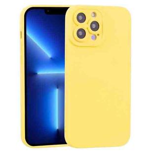 For iPhone 13 Pro TPU Oil-sprayed Soft Phone Case (Yellow)