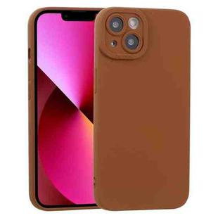 For iPhone 13 TPU Oil-sprayed Soft Phone Case(Brown)