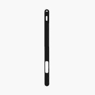 Two-hole Solid Color Silicone Stylus Protective Case For Apple Pencil 2(Black)