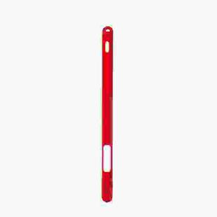 Two-hole Solid Color Silicone Stylus Protective Case For Apple Pencil 2(Red)