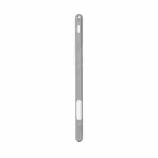 Two-hole Solid Color Silicone Stylus Protective Case For Apple Pencil 2(Grey)