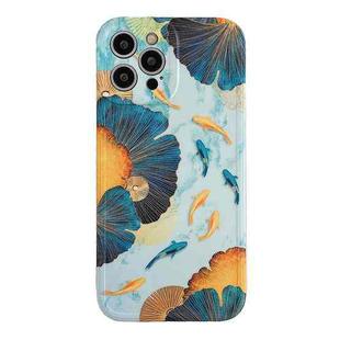 IMD Workmanship TPU Shockproof Phone Case For iPhone 12 Pro(Nine Fishes Picture)