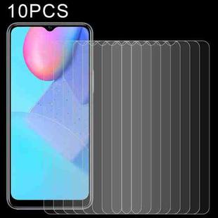 For vivo Y12S 2021 / Y15A / Y15S 10 PCS 0.26mm 9H 2.5D Tempered Glass Film