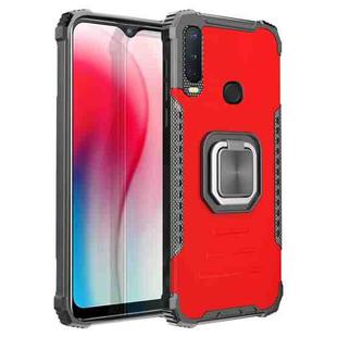 For vivo Y17 / Y12 / Y15 / Y11 2019 / Y5 2020 Fierce Warrior Series Armor Aluminum Alloy + TPU Phone Case with Ring Holder(Red)