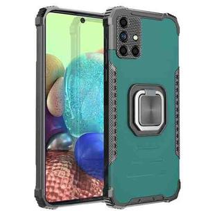 For Samsung Galaxy A71 5G Fierce Warrior Series Armor Aluminum Alloy + TPU Phone Case with Ring Holder(Green)