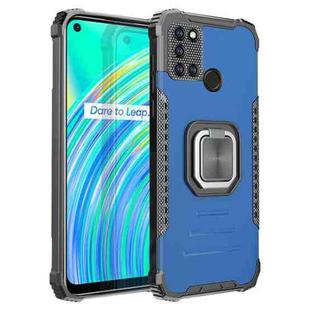 For OPPO Realme C17 / Realme 7i Fierce Warrior Series Armor Aluminum Alloy + TPU Phone Case with Ring Holder(Blue)