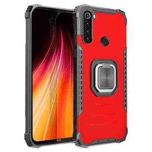For Xiaomi Redmi Note 8 Fierce Warrior Series Armor Aluminum Alloy + TPU Phone Case with Ring Holder(Red)