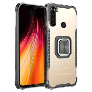 For Xiaomi Redmi Note 8 Fierce Warrior Series Armor Aluminum Alloy + TPU Phone Case with Ring Holder(Gold)