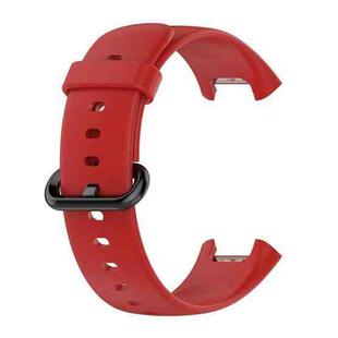 For Xiaomi Redmi Watch 2 Solid Color Silicone Strap Watch Band(Red)