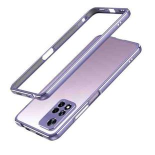 For Xiaomi Redmi Note 11 Pro/11 Pro+ Aurora Series Lens Protector + Metal Frame Phone Case(Light Purple Silver)