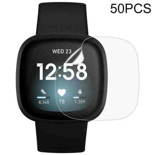 For Fitbit Versa 3 50 PCS Soft Hydrogel Film Watch Screen Protector