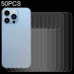 For iPhone 13 Pro 50pcs 0.26mm 9H 2.5D Tempered Glass Back Film