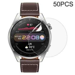 For Huawei Watch 3 Pro 50 PCS Soft Hydrogel Film Watch Screen Protector