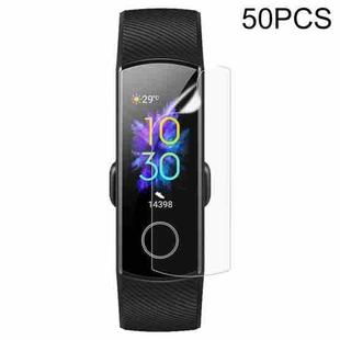 For Honor Band 5 50 PCS Soft Hydrogel Film Watch Screen Protector