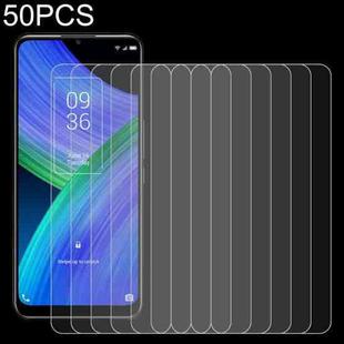 For TCL 20 R 5G / 20Y 50 PCS 0.26mm 9H 2.5D Tempered Glass Film