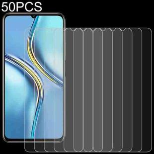 For Honor X30 Max 50 PCS 0.26mm 9H 2.5D Tempered Glass Film