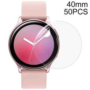 For Samsung Galaxy Watch Active 1 / 2 40mm 50 PCS Soft Hydrogel Film Watch Screen Protector