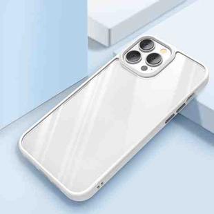 Clear Back Shockproof Phone Case For iPhone 13(White)