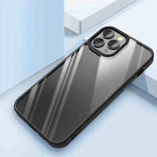 Clear Back Shockproof Phone Case For iPhone 12 / 12 Pro(Black)