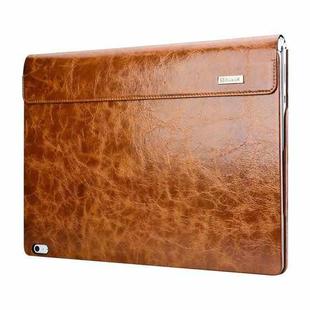 For Microsoft Surface Book 2 / 3 (i7 CPU) ICARER Oil Wax Leather Laptop Protective Case(Brown)