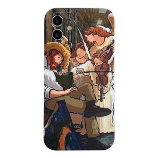 For iPhone 12 Oil Painting TPU Phone Case(3)