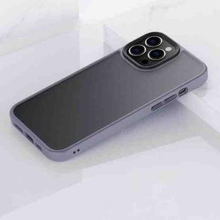 Frosted Back Shockproof Phone Case For iPhone 13 Pro(Grey)