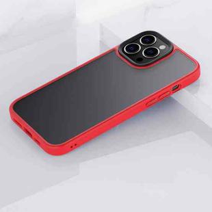 For iPhone 13 Pro Max Frosted Back Shockproof Phone Case (Red)