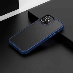 For iPhone 12 mini Frosted Back Shockproof Phone Case (Blue)