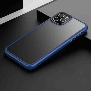 For iPhone 11 Frosted Back Shockproof Phone Case (Blue)