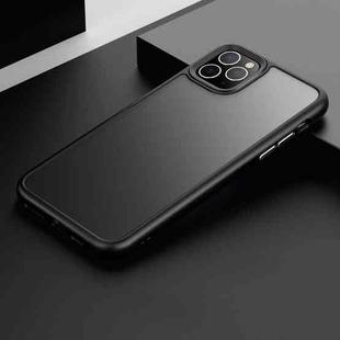 For iPhone 11 Pro Max Frosted Back Shockproof Phone Case (Black)