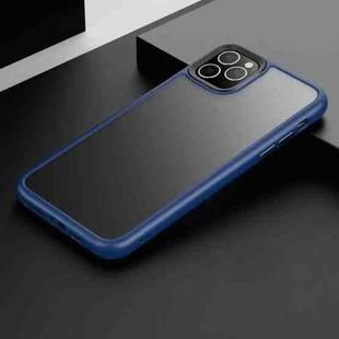 For iPhone 11 Pro Max Frosted Back Shockproof Phone Case (Blue)