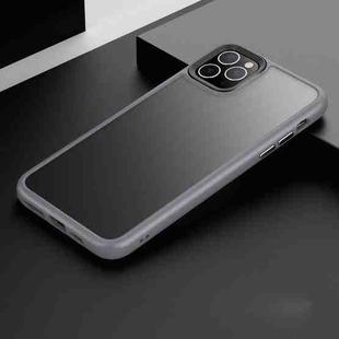 For iPhone 11 Pro Max Frosted Back Shockproof Phone Case (Grey)