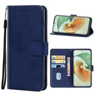 Leather Phone Case For ZTE Axon 30 Pro 5G(Blue)