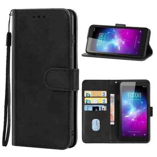 Leather Phone Case For ZTE Blade A3 (2019)(Black)