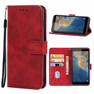 Leather Phone Case For ZTE Blade A31 Lite(Red)